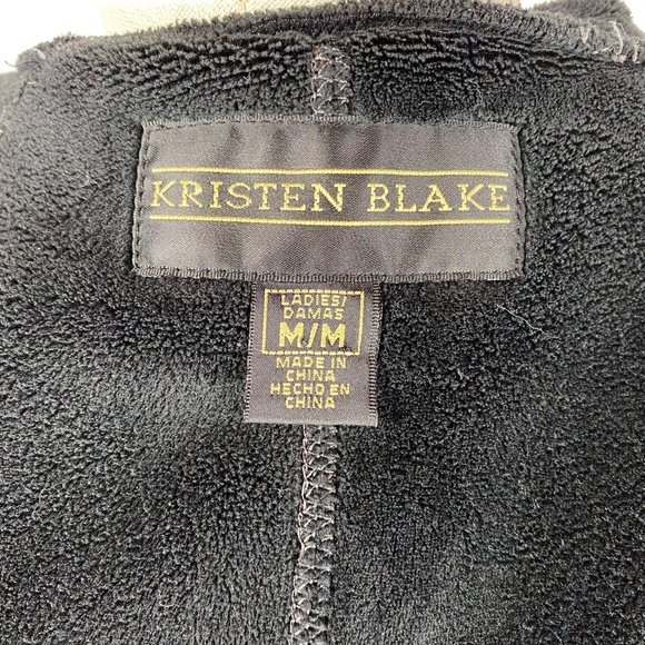 Kristen Blake Women's Size Medium Black Full Zip Plush Fleece Hooded Jacket - Picture 10 of 12